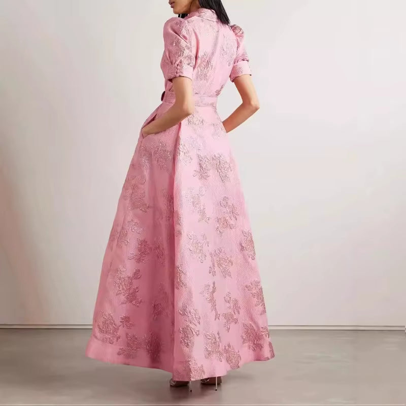 Radiant Elegance: Luxury Slim-Fit Long Dress for Women